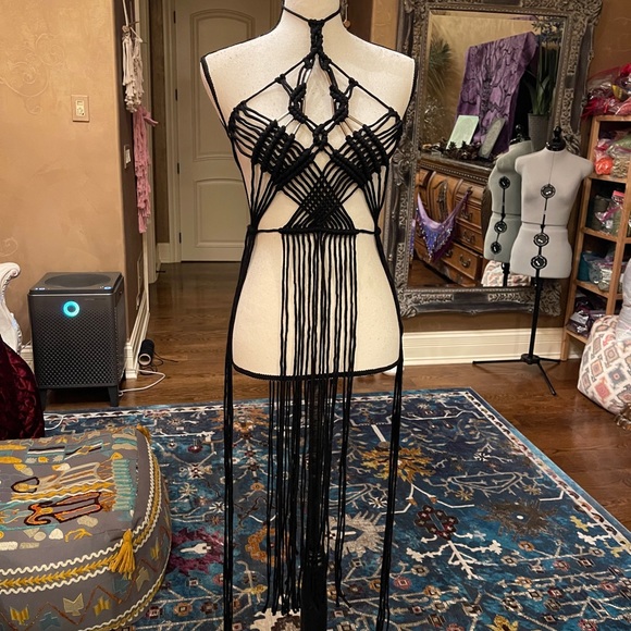 Handmade Macramé Festival Dress - Picture 3 of 8